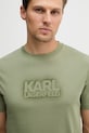 Bavlnené tričko Karl Lagerfeld zelená 562242.755060