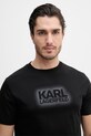 Karl Lagerfeld tricou din bumbac negru 562242.755060