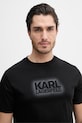 Karl Lagerfeld tricou din bumbac negru 562242.755060