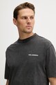 Karl Lagerfeld t-shirt in cotone grigio 562256.755171