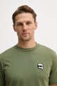 Bavlnené tričko Karl Lagerfeld zelená 562224.755710