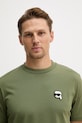 Bavlnené tričko Karl Lagerfeld zelená 562224.755710