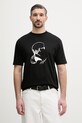 Karl Lagerfeld t-shirt męski bawełniany czarny 562224.755146