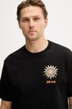 Just Cavalli t-shirt bawełniany czarny 80OAHT20.CJ500