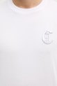 Just Cavalli t-shirt bawełniany 80OAHT07.CJ500 biały
