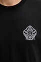 Just Cavalli t-shirt bawełniany 80OAHE15.CJ110 czarny