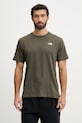 The North Face tricou Simple Dome uni verde NF0A8CZ221L1