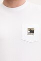 Βαμβακερό μπλουζάκι The North Face GRAPHIC NF0A8GUUFN41 λευκό