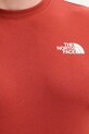 The North Face t-shirt VERTICAL NF0A8GV1G6I1 pomarańczowy
