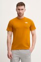 Odzież The North Face t-shirt EVOLUTION NF0A8B6KG5I1 pomarańczowy