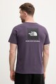 Odzież The North Face t-shirt EVOLUTION NF0A8B6KG5O1 fioletowy