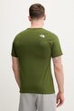 Odzież The North Face t-shirt bawełniany MOUNTAIN NF0A8GUXBRI1 zielony