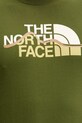 The North Face t-shirt bawełniany MOUNTAIN NF0A8GUXBRI1 zielony