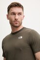 The North Face t-shirt bawełniany GRAPHIC zielony NF0A8GUW21L1
