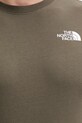 The North Face t-shirt bawełniany GRAPHIC NF0A8GUW21L1 zielony