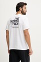 Μπλουζάκι The North Face MOUNTAIN βαμβάκι λευκό NF0A8GUZFN41
