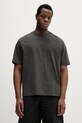 Odzież G-Star t-shirt męski bawełniany Back gr loose D28605.E401 szary