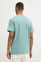 Odzież G-Star t-shirt męski bawełniany Script gr D28594.C812 turkusowy