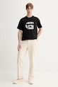 Βαμβακερό μπλουζάκι G-Star G icon gr D28823.E385 μαύρο SS26