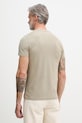 Ρούχα Tommy Hilfiger T-shirt ανδρικό βαμβακερό MW0MW11797. μπεζ
