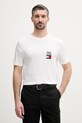Tommy Hilfiger t-shirt basic męski bawełniany biały MW0MW42367