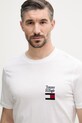 Tommy Hilfiger t-shirt basic męski bawełniany biały MW0MW42367