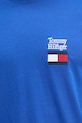 Tommy Hilfiger basic tričko pánske bavlnené MW0MW42367 modrá