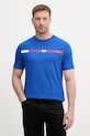 Tommy Hilfiger majica za muškarce od pamuka plava MW0MW42368
