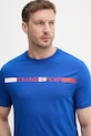 Tommy Hilfiger majica za muškarce od pamuka plava MW0MW42368
