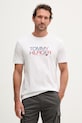 Tommy Hilfiger t-shirt męski bawełniany biały MW0MW42369