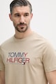 Tommy Hilfiger tricou pentru bărbați, din bumbac bej MW0MW42369