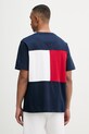 Oblečenie Tommy Hilfiger tričko pánske bavlnené MW0MW42382 tmavomodrá