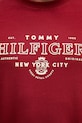 Tommy Hilfiger majica za muškarce od pamuka MW0MW42387 bordo