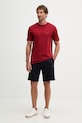 Tommy Hilfiger t-shirt basic męski bawełniany MW0MW42393 bordowy SS26