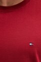 Tommy Hilfiger t-shirt basic męski bawełniany MW0MW42393 bordowy