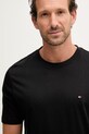 Tommy Hilfiger t-shirt basic męski bawełniany czarny MW0MW42393