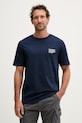Odzież Tommy Hilfiger t-shirt basic męski bawełniany MW0MW42394 granatowy