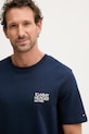 Tommy Hilfiger t-shirt basic męski bawełniany granatowy MW0MW42394