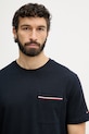 Tommy Hilfiger T-shirt Ανδρικό βαμβακερό σκούρο μπλε MW0MW42397