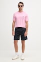 Tommy Hilfiger tricou basic pentru bărbați, din bumbac SUMMER MW0MW43066 roz SS26