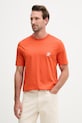 Tommy Hilfiger tricou basic pentru bărbați, din bumbac SUMMER portocaliu MW0MW43066