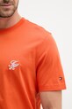 Tommy Hilfiger tricou basic pentru bărbați, din bumbac SUMMER MW0MW43066 portocaliu