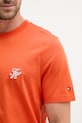 Tommy Hilfiger tricou basic pentru bărbați, din bumbac SUMMER MW0MW43066 portocaliu