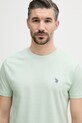U.S. Polo Assn. t-shirt bawełniany DHM zielony MUP3310