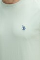 U.S. Polo Assn. t-shirt bawełniany DHM MUP3310 zielony