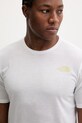 The North Face t-shirt treningowy FOUNDATION MOUNT biały NF0A8HEYFN41