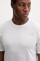 The North Face t-shirt treningowy FOUNDATION MOUNT biały NF0A8HEYFN41