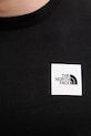 The North Face t-shirt męski z bawełną Evolution NF0A8G9CJK31 czarny
