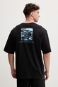 The North Face t-shirt męski bawełniany Liquid czarny NF0A8G9WJK31