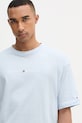 Tommy Hilfiger tričko pánske bavlnené modrá UM0UM03643